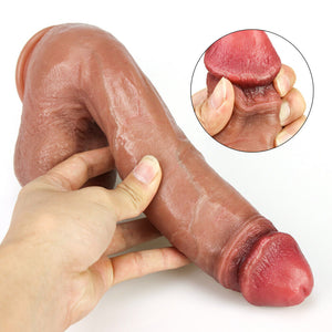 Realistic Dildos Feels Like Skin, Dildo with Suction Cup for Hands-Free Play Adult Sex Toys for Women